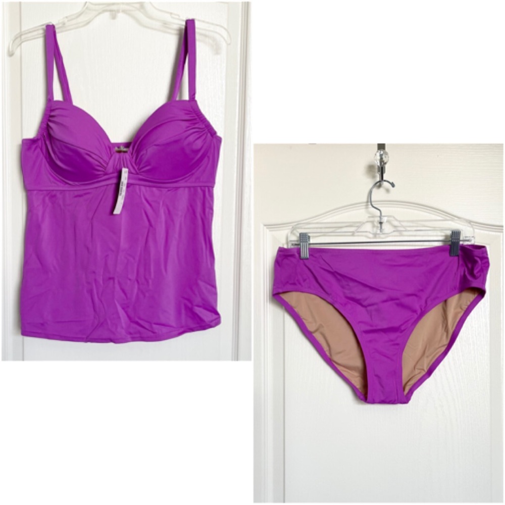 J. Crew Hyacinth Tankini bikini two-piece swimsuit